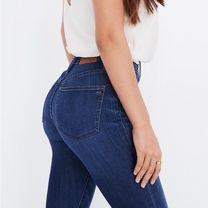Madewell Curvy High-Rise Skinny Jeans in Danny Wash: TENCEL™ Denim Edition Sz 36